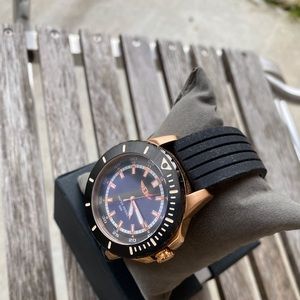 Invicta Watch Black Rose Gold New Unisex
